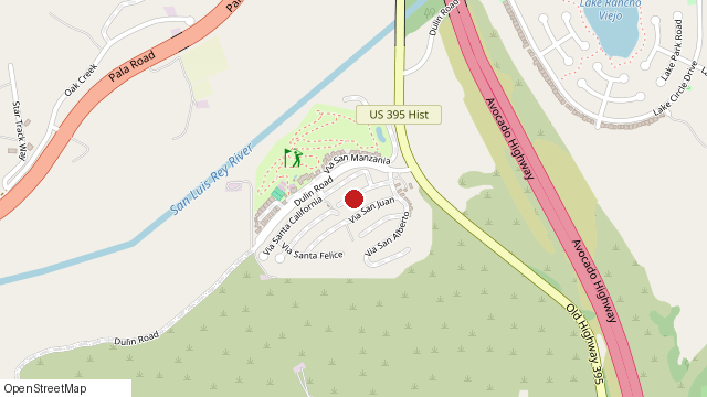 Map of 4650 Dulin Rd #SPC 100, Fallbrook, CA