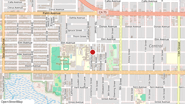 Map of 991 Connecticut St, Imperial Beach, CA