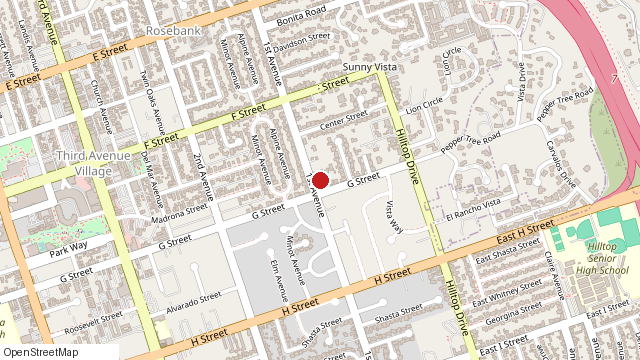 Map of 389 First Ave, Chula Vista, CA