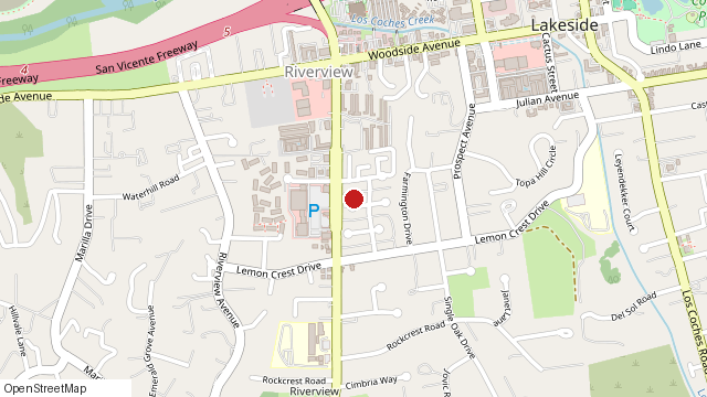 Map of 12120 Orange Crest Ct #2, Lakeside, CA