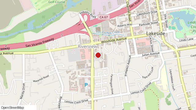 Map of 9733 Winter Gardens Blvd #46, Lakeside, CA