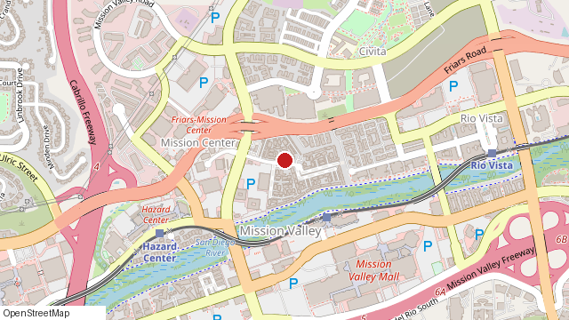 Map of 7970 Mission Center Ct #K, San Diego, CA