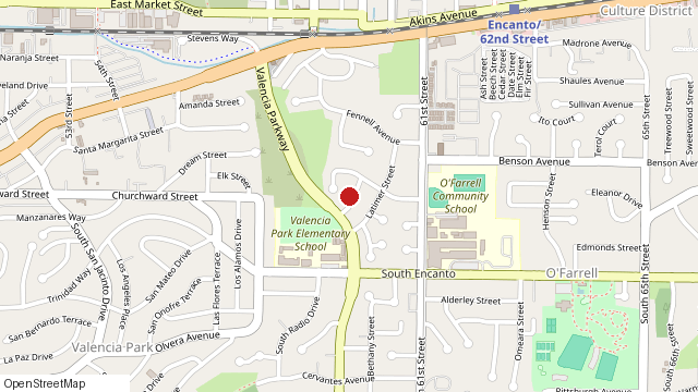 Map of 150 Richeth, San Diego, CA