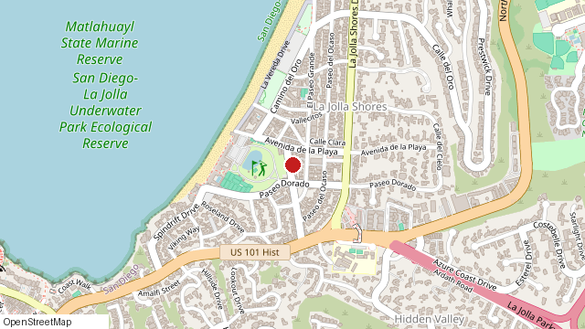 Map of 8031 Calle De La Plata, La Jolla, CA